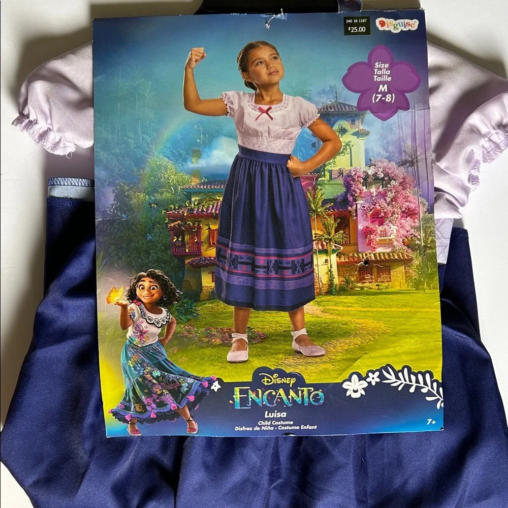 Disney Encanto Luisa Kids Costume - White and Blue